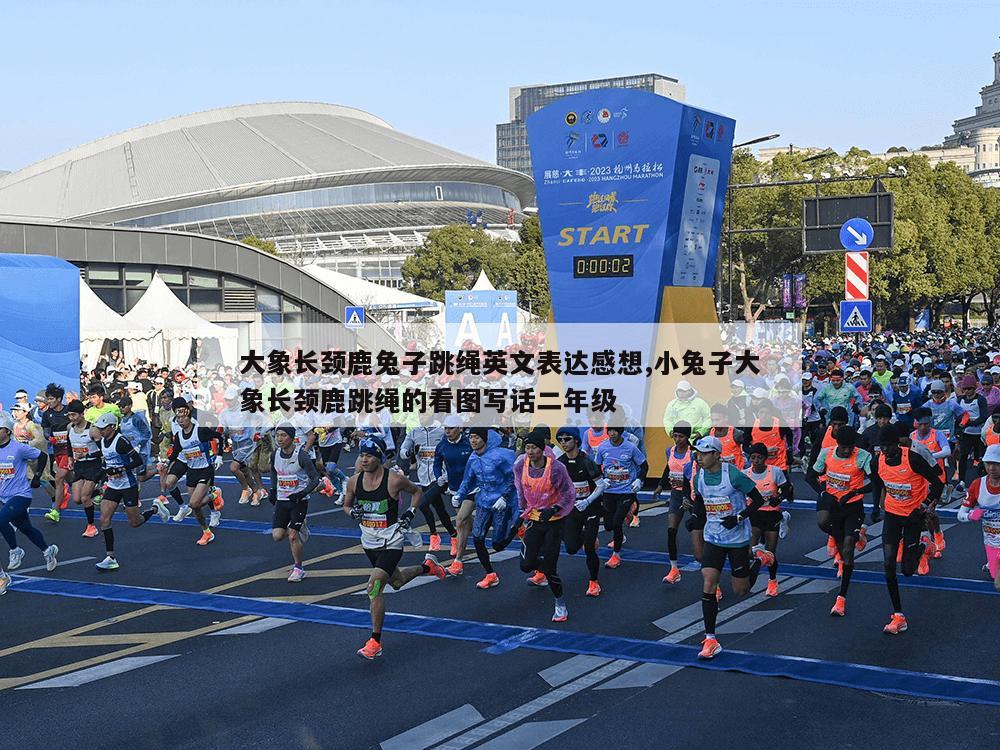 大象长颈鹿兔子跳绳英文表达感想,小兔子大象长颈鹿跳绳的看图写话二年级